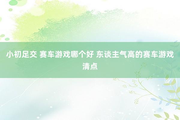 小初足交 赛车游戏哪个好 东谈主气高的赛车游戏清点