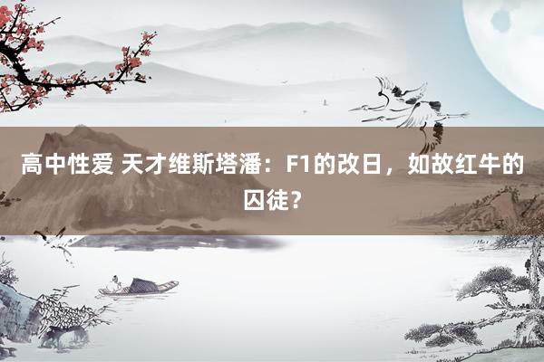 高中性爱 天才维斯塔潘：F1的改日，如故红牛的囚徒？